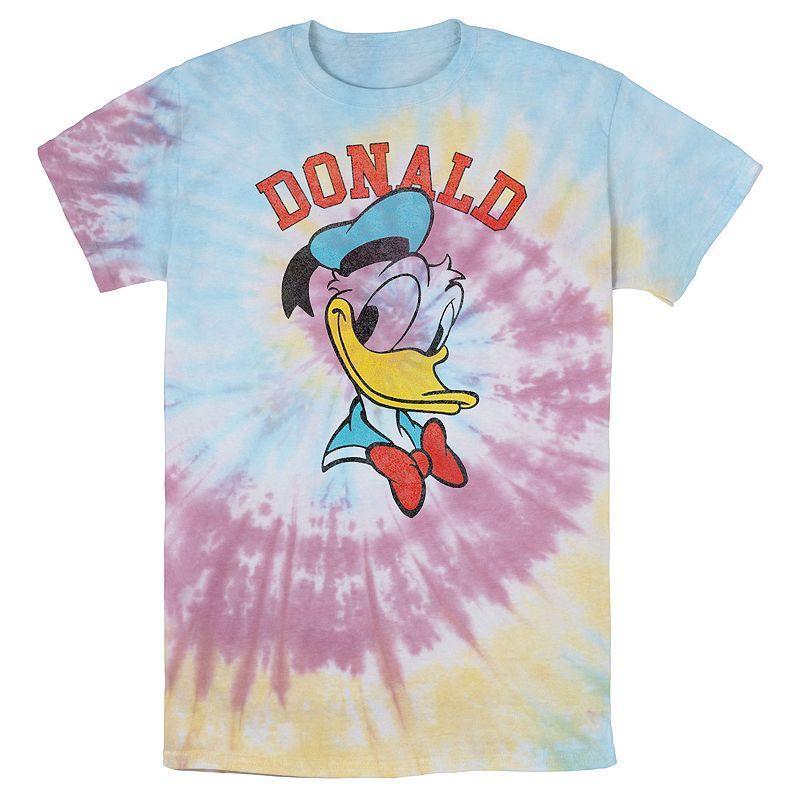 Mens Disney Mickey And Friends Donald Duck Happy Big Face Wash Tee Product Image