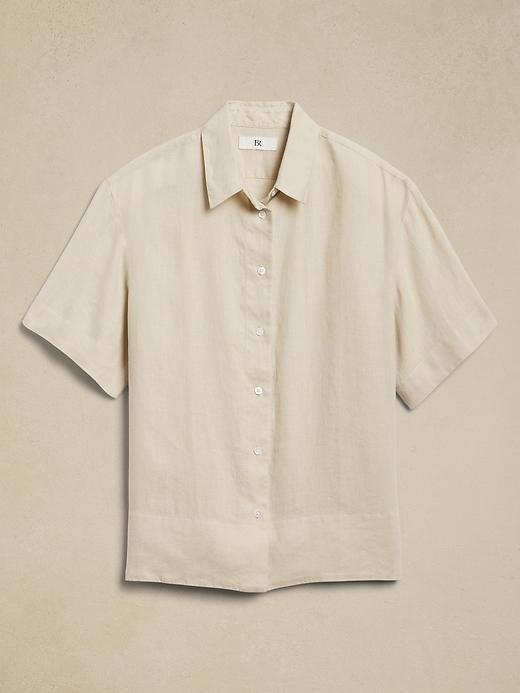 The Boxy Linen Shirt Product Image