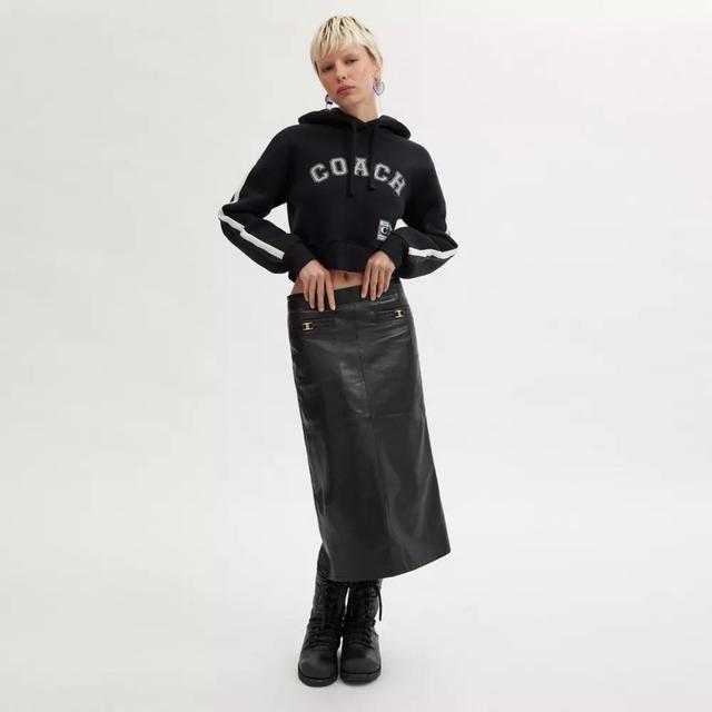 Heritage C Long Leather Skirt Product Image