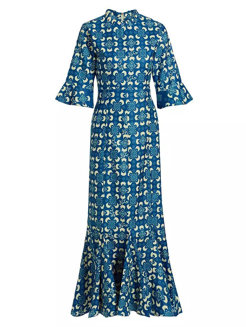 Tiwa Printed Cotton Maxi Dress Product Image