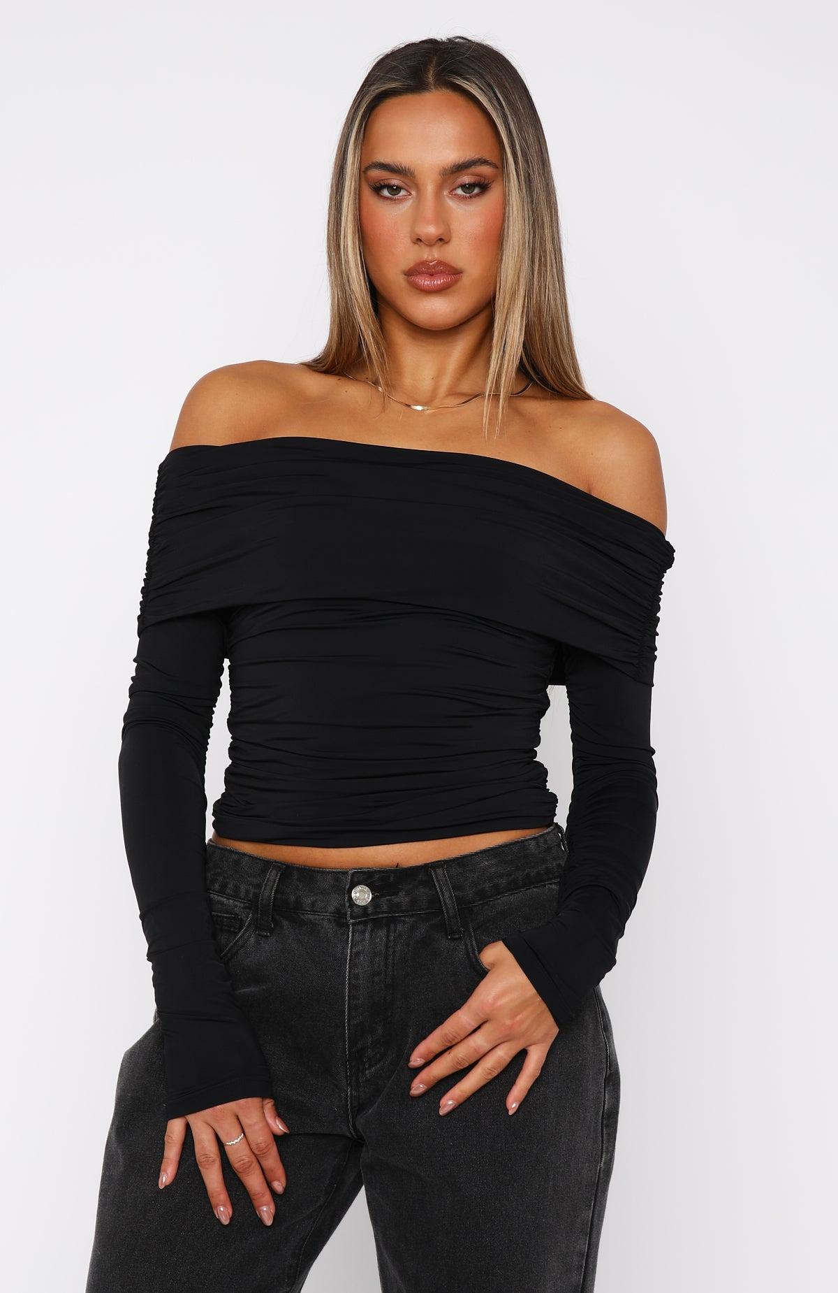 Midnight Express Long Sleeve Top Black Product Image