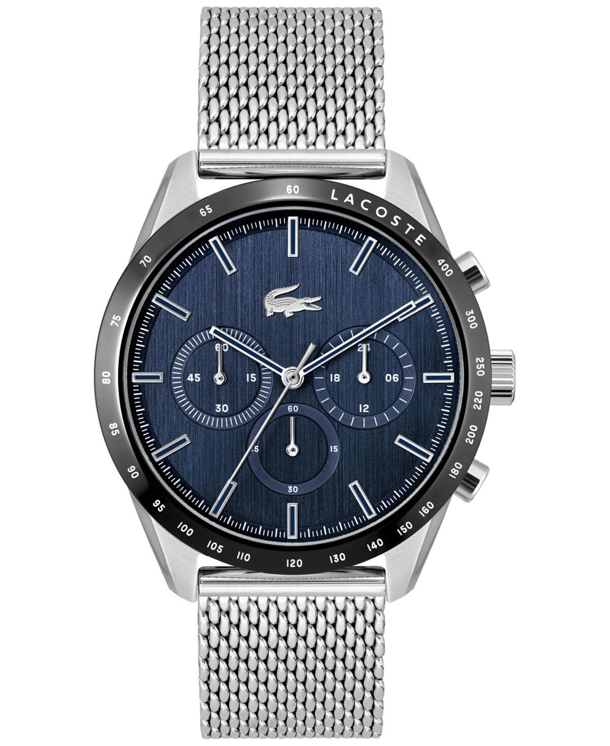 Lacoste Mens Chronograph Boston Stainless Steel Mesh Bracelet Watch 42mm Product Image