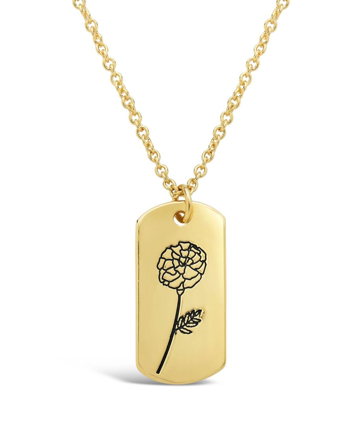 Womens Birth Flower Necklace - July/Water Lily Product Image