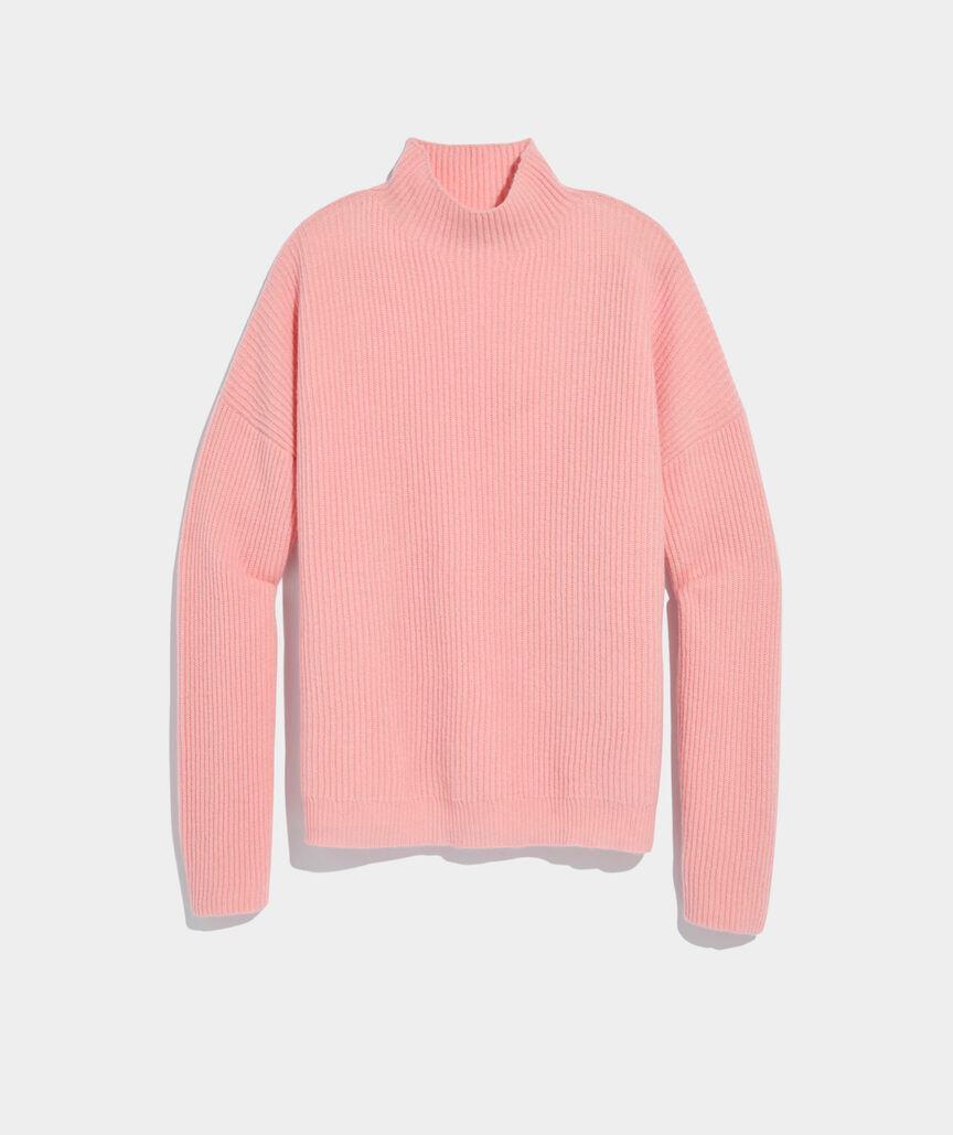 Seaspun Cashmere Ribbed Mockneck Sweater Product Image