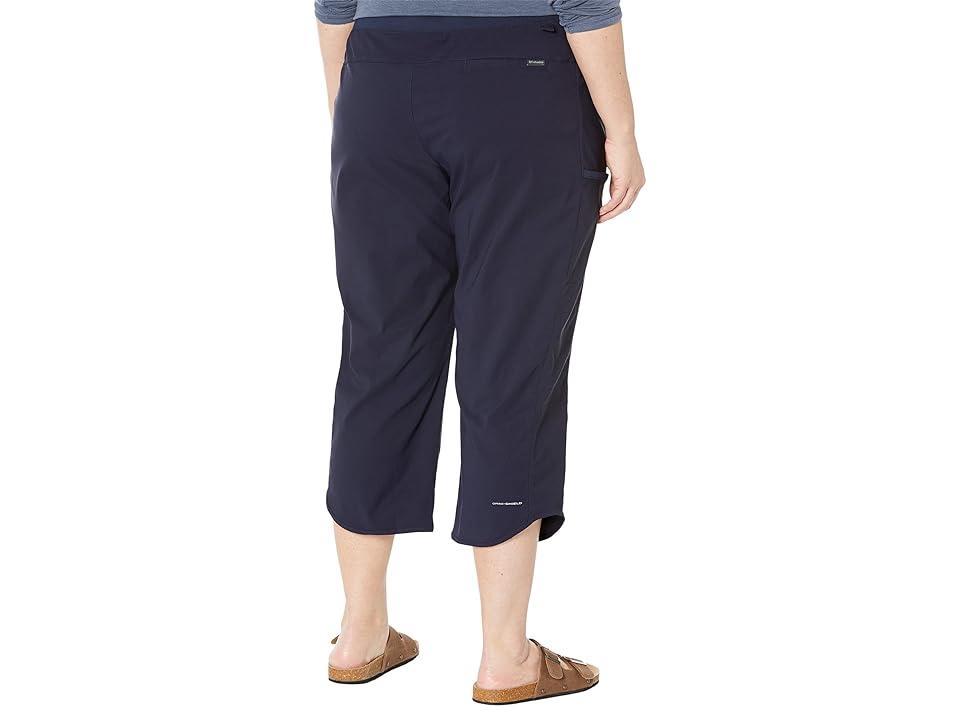 Columbia Plus Size Leslie Falls Capris (Dark Nocturnal) Women's Clothing Product Image