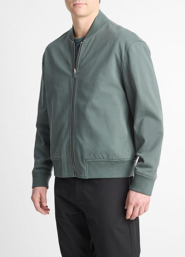 Reversible Cotton-Blend Bomber Jacket Product Image