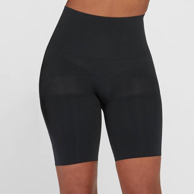 ASSETS by SPANX Womens Remarkable Results Mid-Thigh Shaper - Black M Product Image