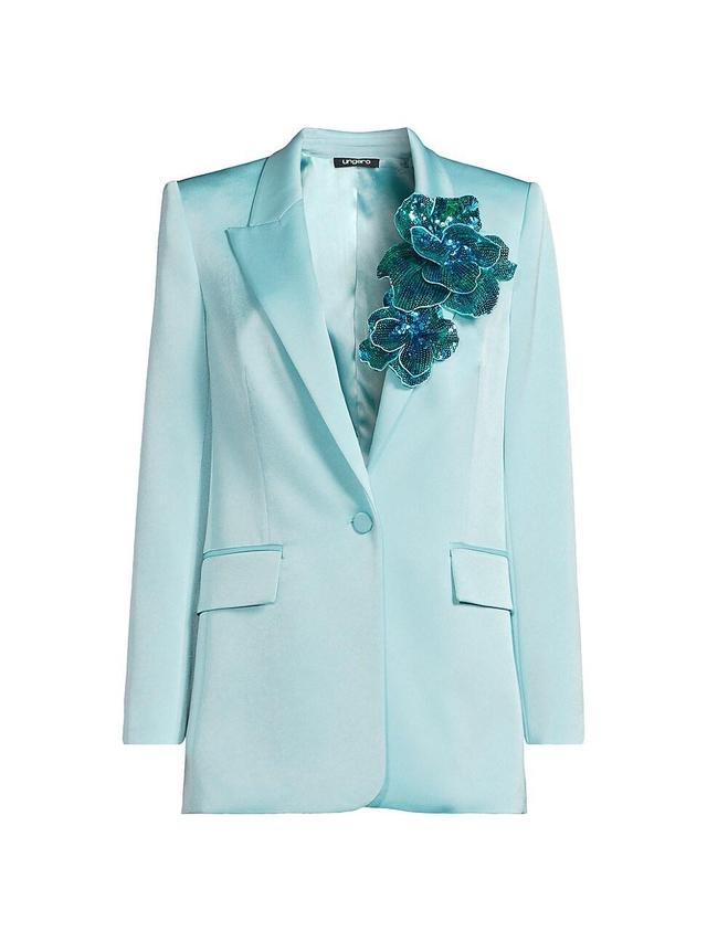 Womens Jamie Sequined Floral Appliqu Jacket Product Image