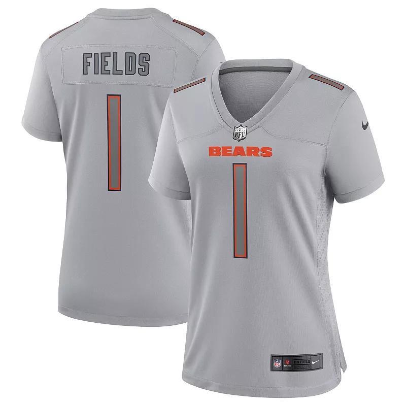 Womens Nike Justin Fields Gray Chicago Bears Atmosphere Fashion Game Jersey Product Image