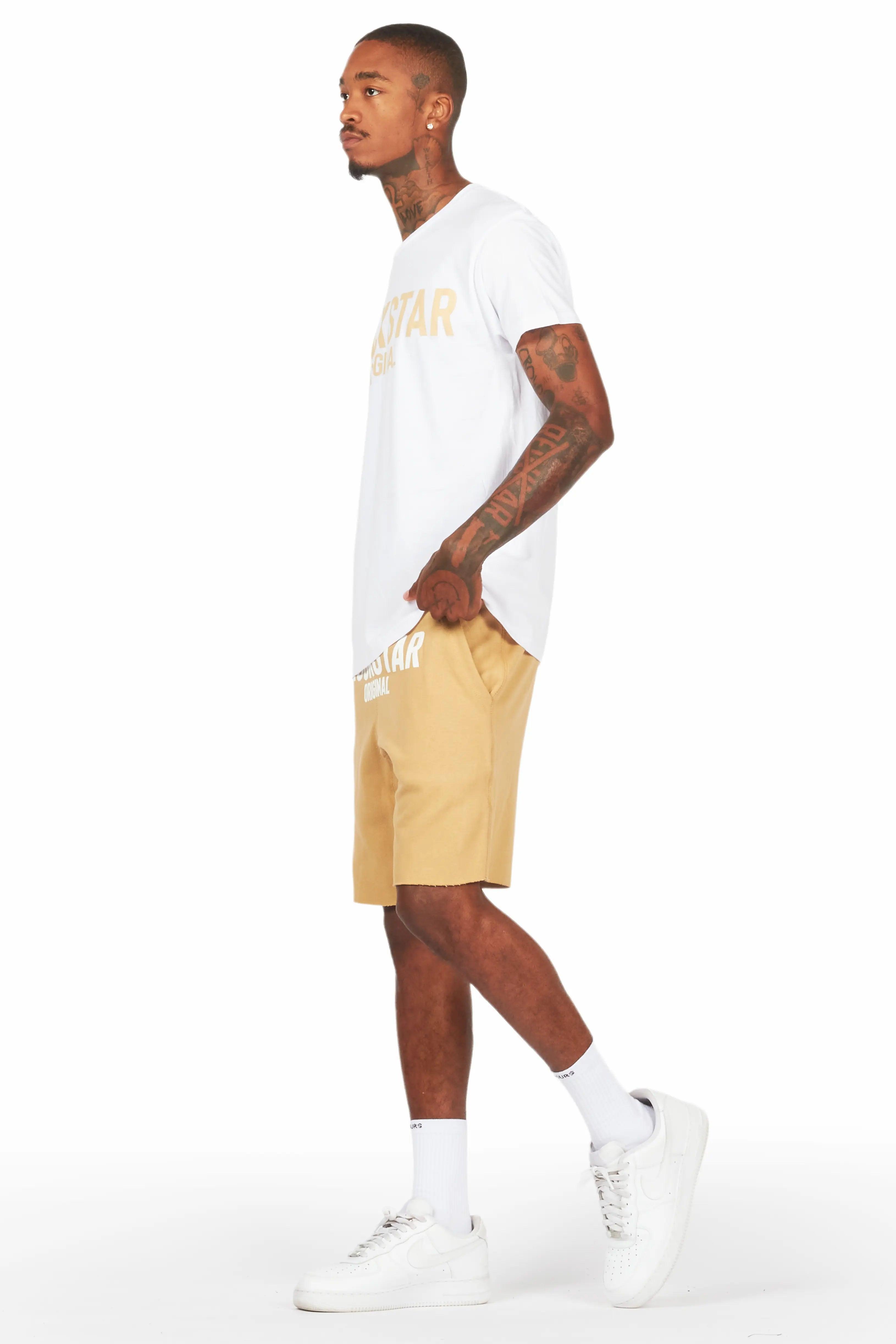 Sana Short Set-White/ Beige Male Product Image