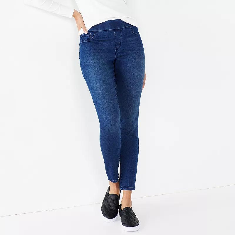 Womens Nine West Mid Rise Pull-On Jeggings Product Image