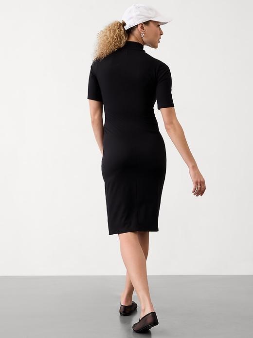 Signature Rib Mock Neck Dress Product Image