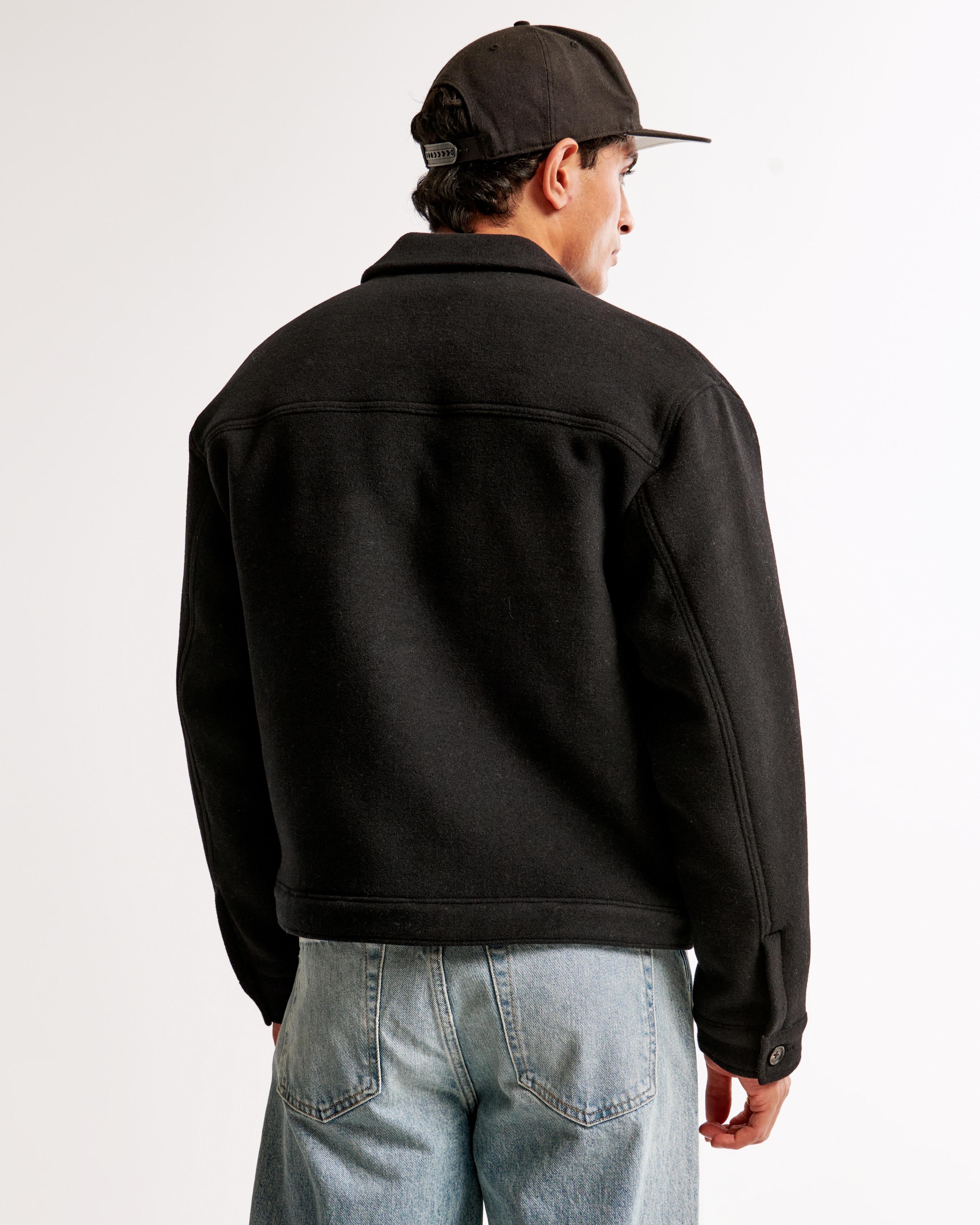 Cropped Dressy Trucker Jacket Product Image