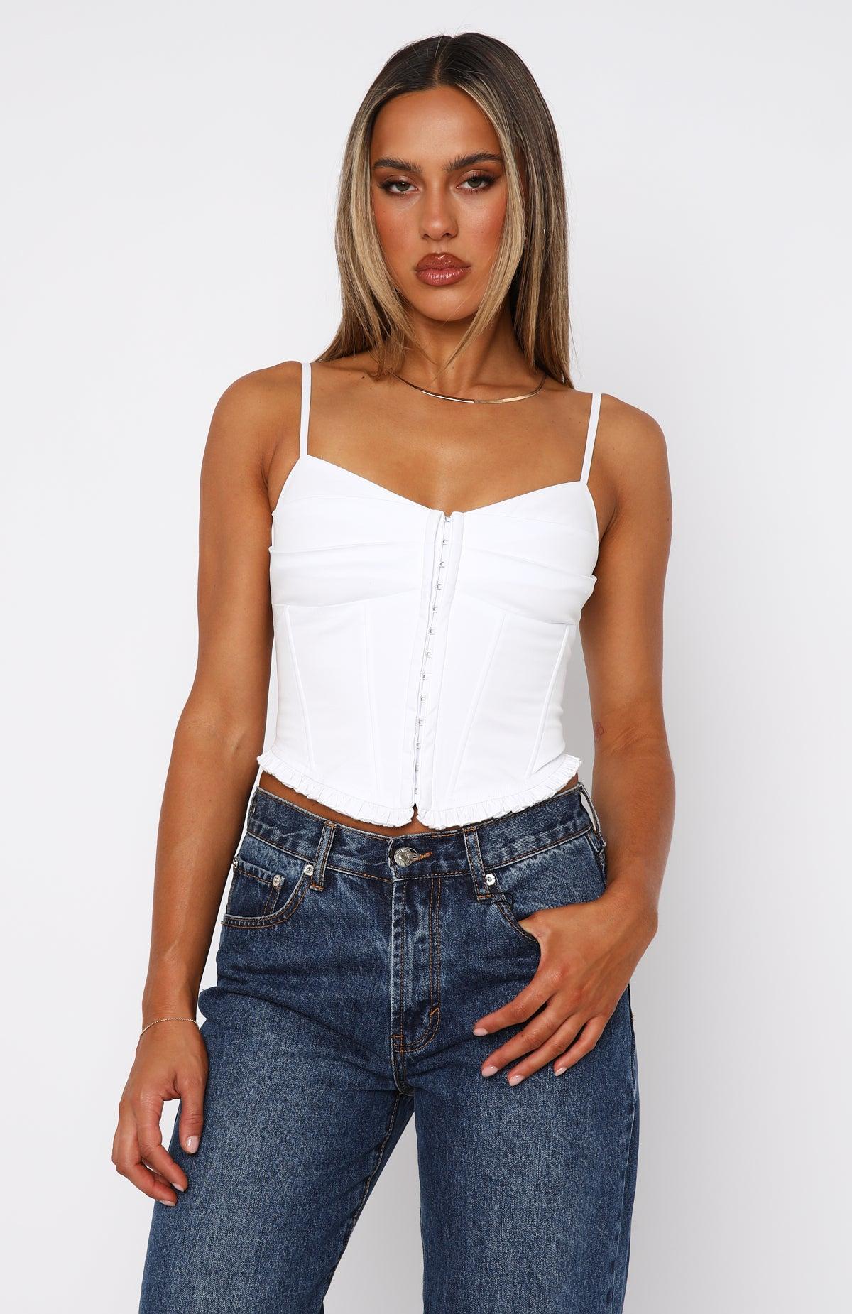 Striking Out Bustier White Product Image