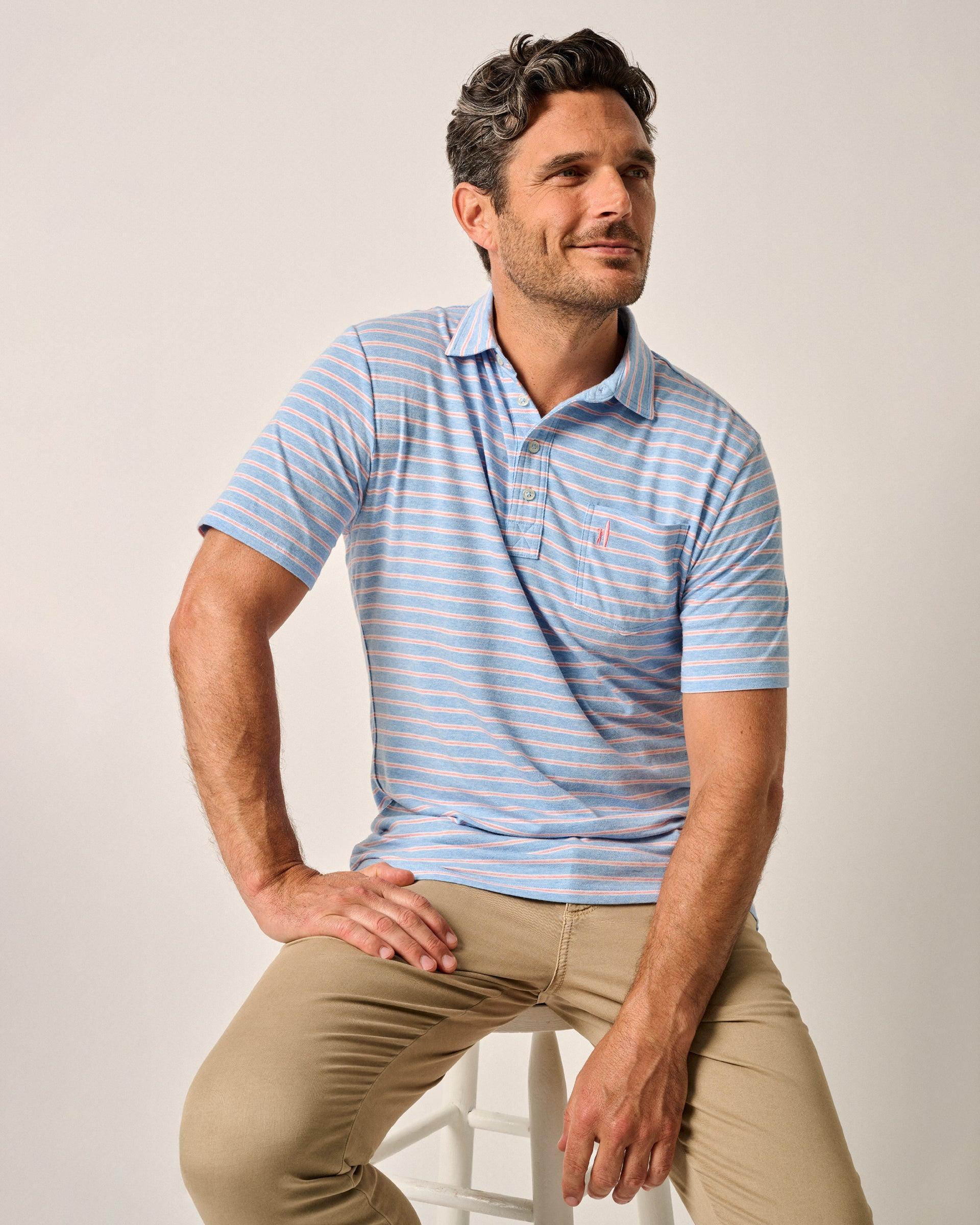 johnnie-O The Matthis Stripe Original Polo Product Image