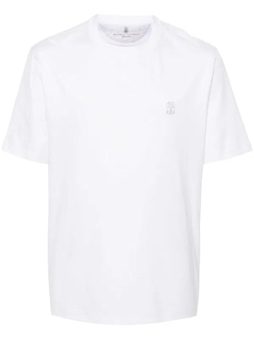 BRUNELLO CUCINELLI T-shirts In White Product Image