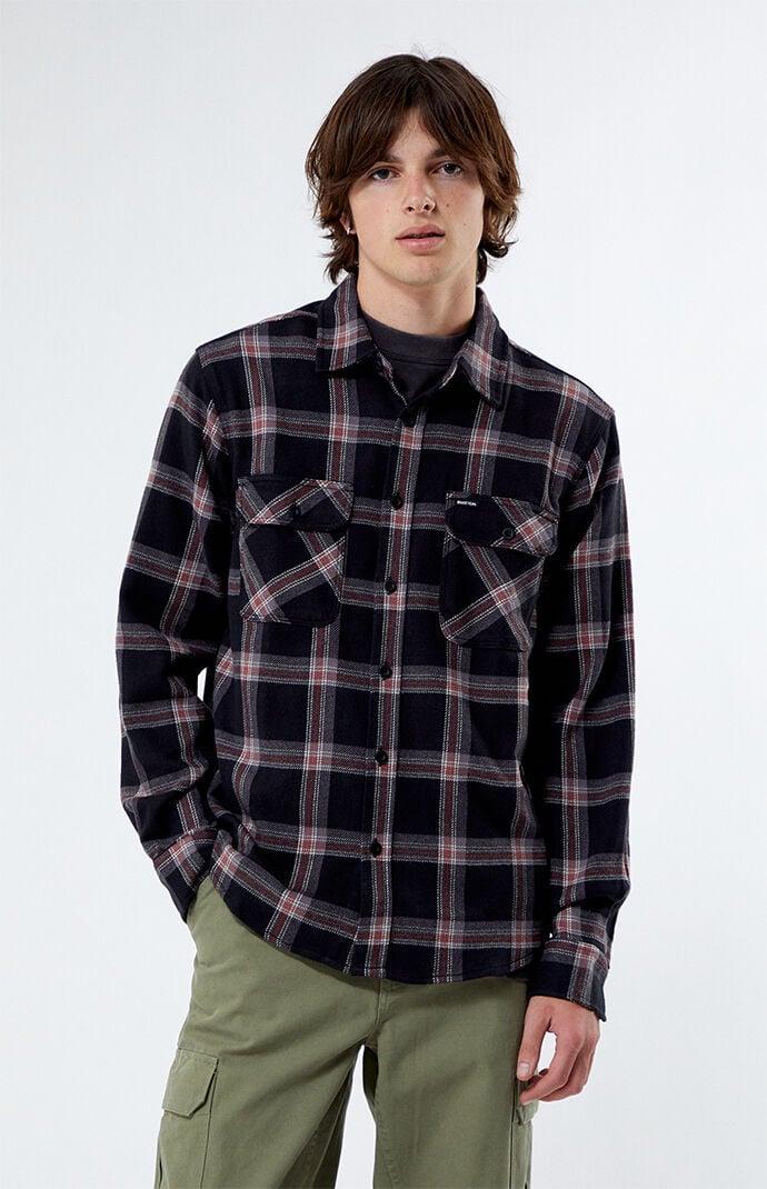 Brixton Mens Eco Bowery Stretch Water Resistant Flannel Shirt Product Image