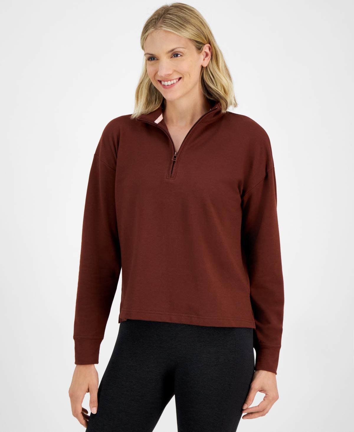 Id Ideology Womens Comfort Quarter-Zip Top, Created for Macys Product Image