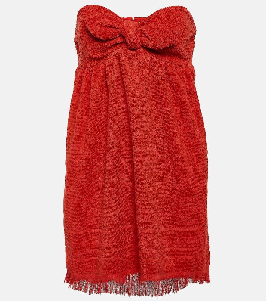 ZIMMERMANN Red Alight Strapless Dress Product Image