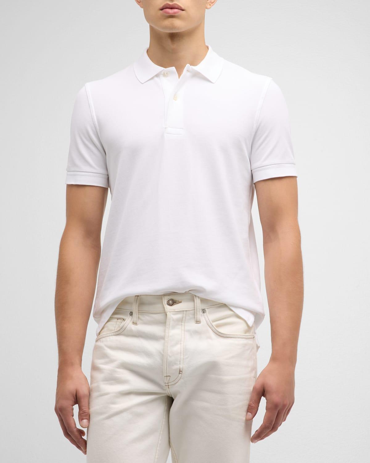 TOM FORD Short Sleeve Cotton Piqu Polo Product Image