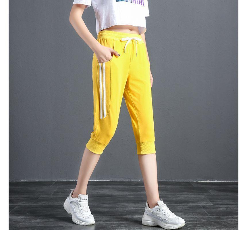 Drawstring Waist Striped Sweatpants product image