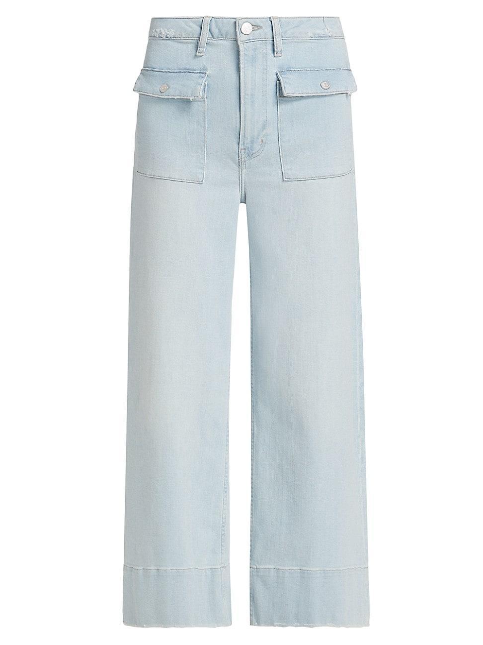 Womens The 70s Patch Pocket Straight-Leg Jeans Product Image