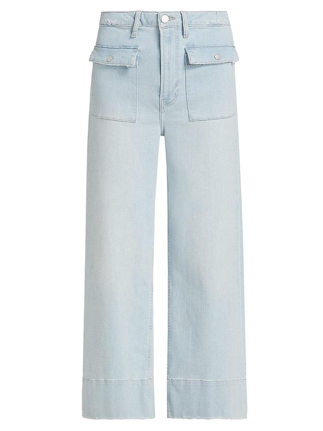 Womens The 70s Patch Pocket Straight-Leg Jeans Product Image