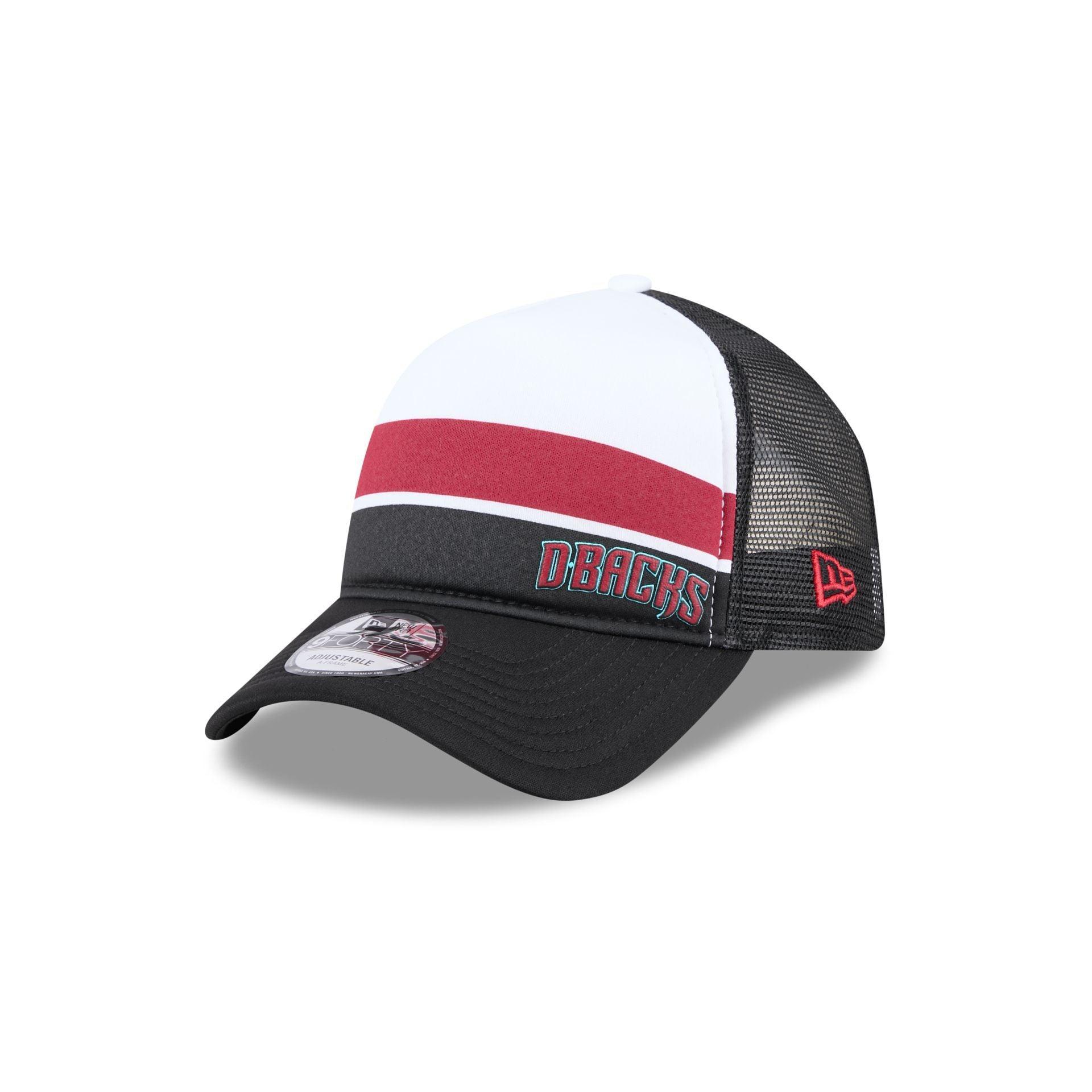 Arizona Diamondbacks Color Block 9FORTY A-Frame Trucker Snapback Hat Male Product Image