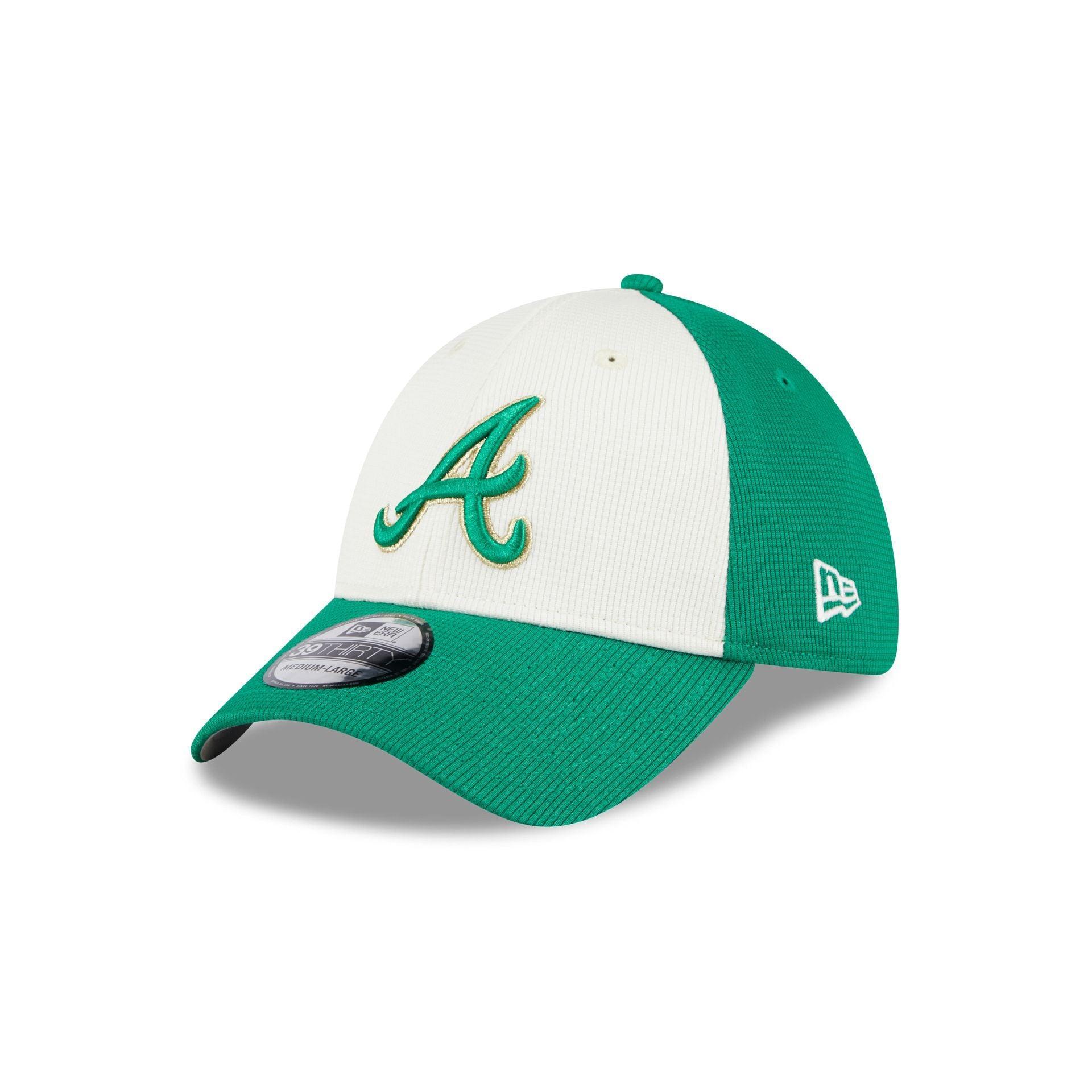 Atlanta Braves St. Patrick's Day 2024 39THIRTY Stretch Fit Hat Male Product Image