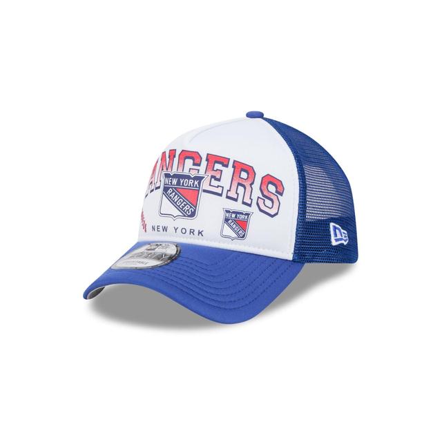 New York Rangers Sport Classics 9FORTY A-Frame Trucker Hat Male Product Image