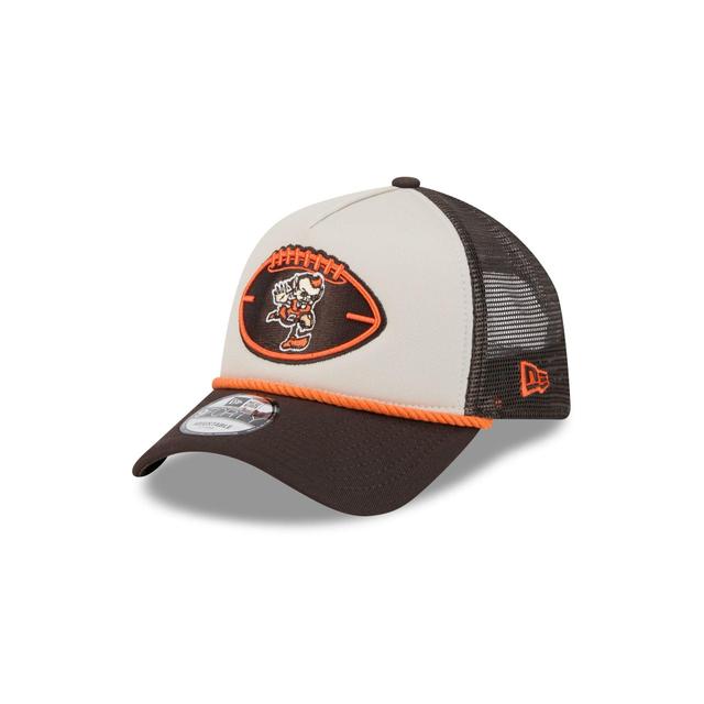 Cleveland Browns 2024 Historic Sideline 9FORTY A-Frame Snapback Hat Male Product Image