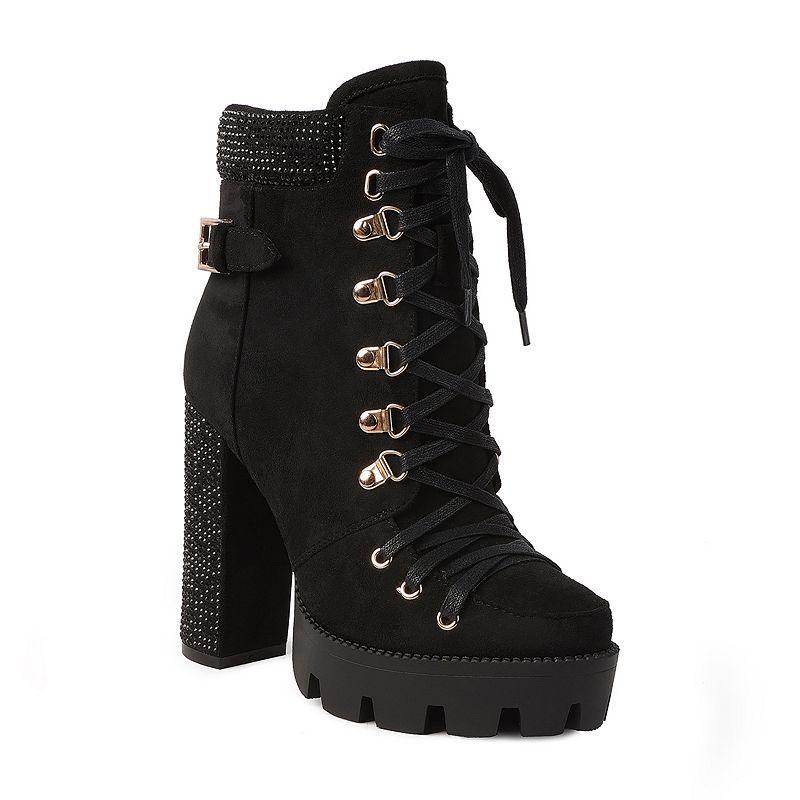 Womens birch block heeled ankle boots Product Image