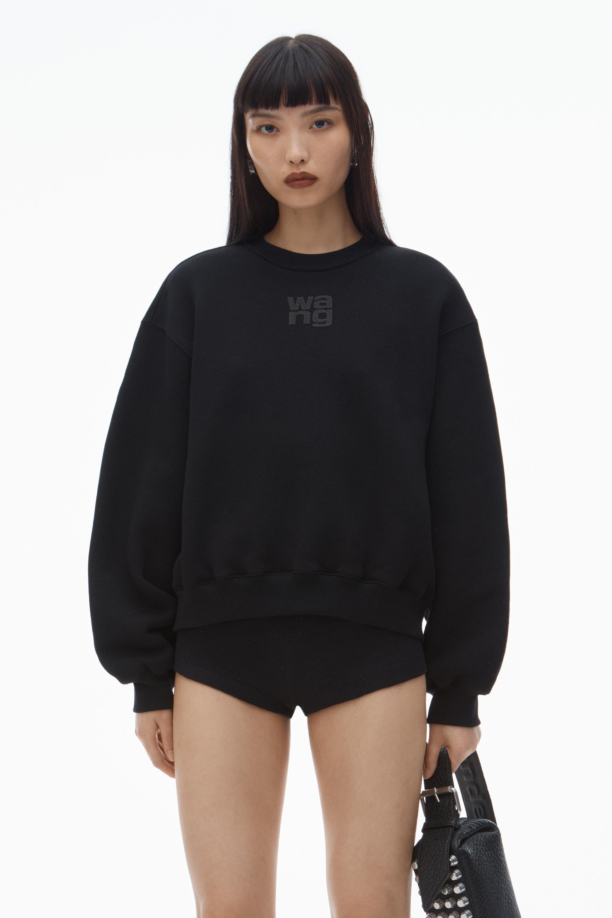 Puff Logo Sweatshirt In Structured Terry Product Image