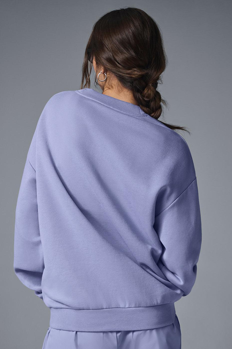 Accolade Crew Neck Pullover - Lilac Blue Female Product Image