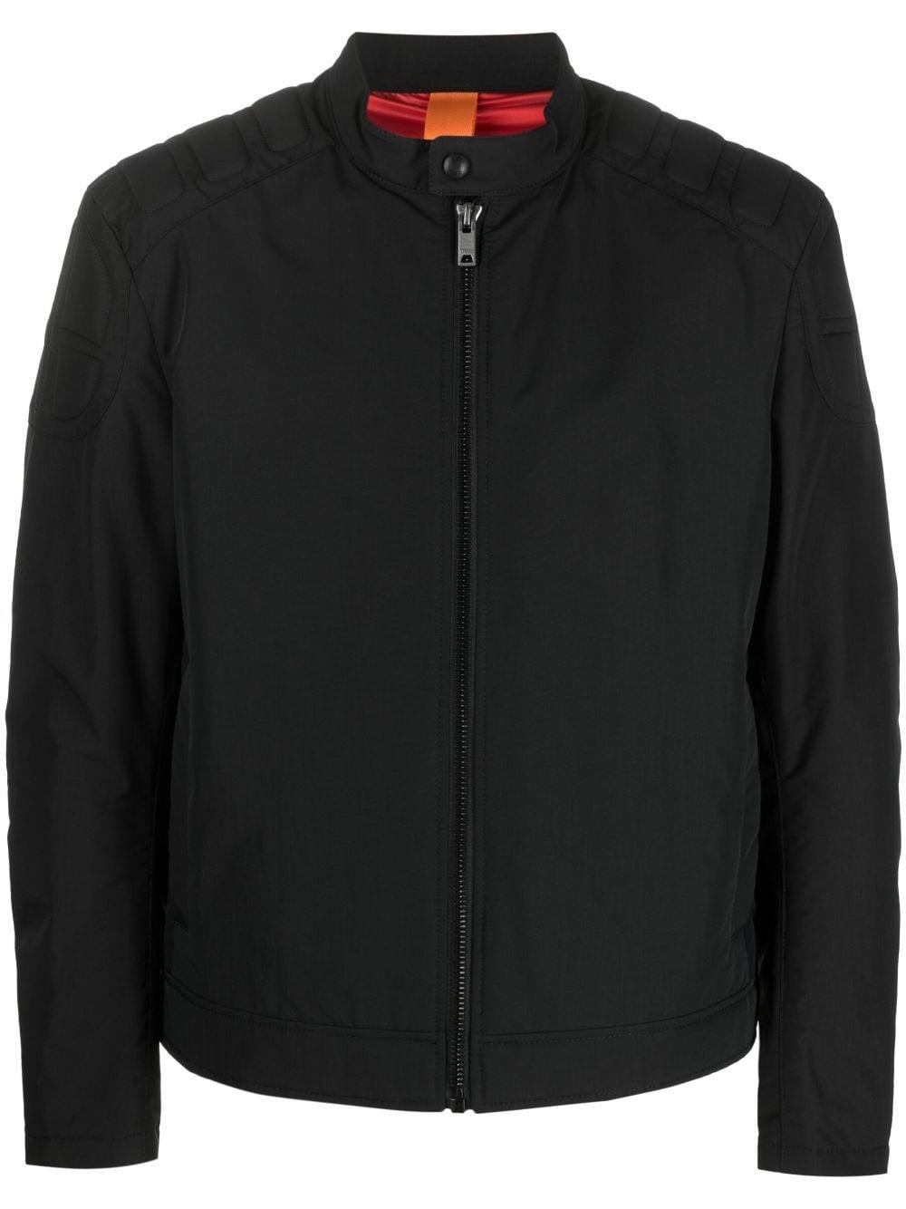 Logo-patch Zip-up Jacket In Black Product Image