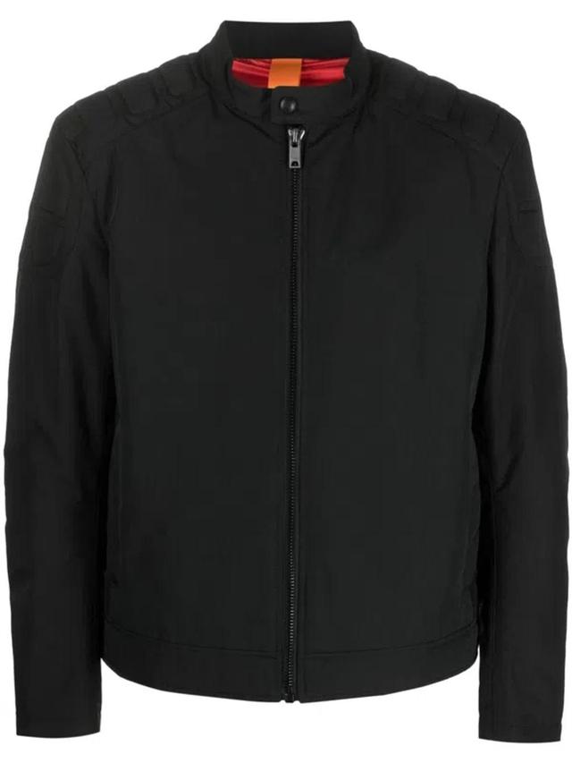 Logo-patch Zip-up Jacket In Black Product Image