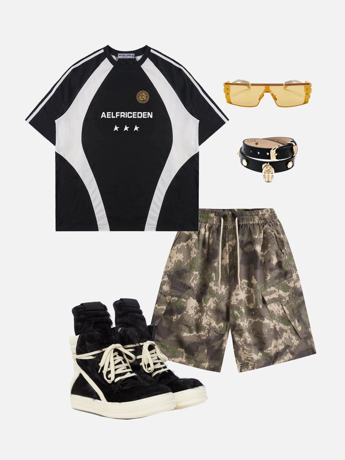 Aelfric Eden Multi-pocket Camouflage Shorts Product Image