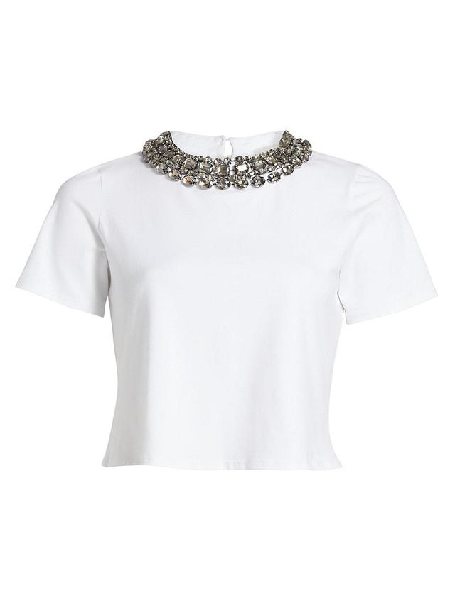 Womens Chunky Necklace Stretch T-Shirt Product Image