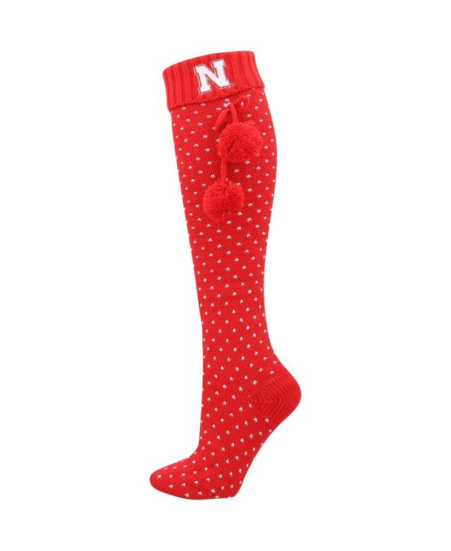 Womens ZooZatz Scarlet Nebraska Huskers Knee High Socks Product Image