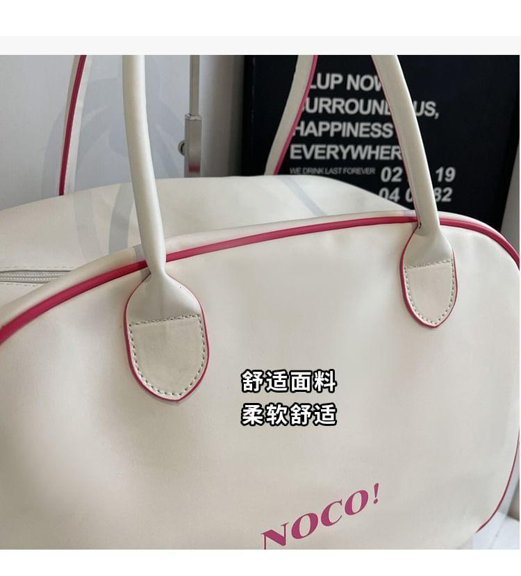 Lettering Multi-Pocket Crossbody Bag Product Image