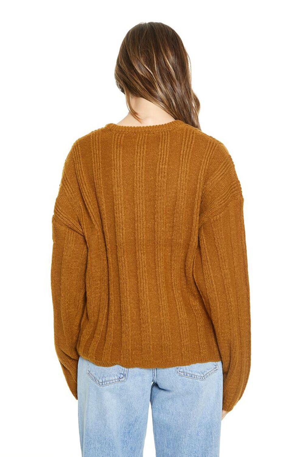 Ribbed Drop-Sleeve Sweater | Forever 21 Product Image