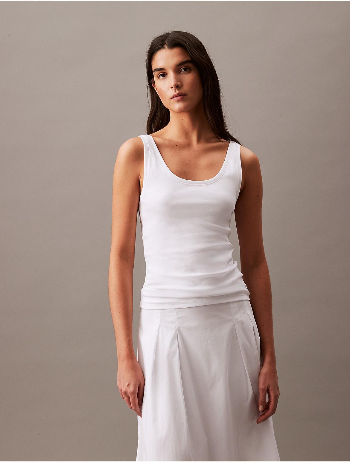 Refined Cotton Scoopneck Tank Top Product Image