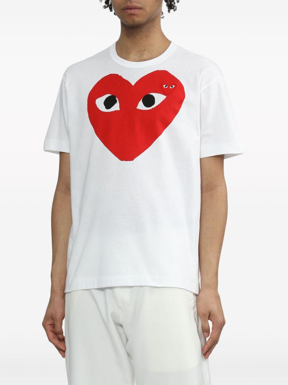 Heart Logo cotton T-shirt Product Image