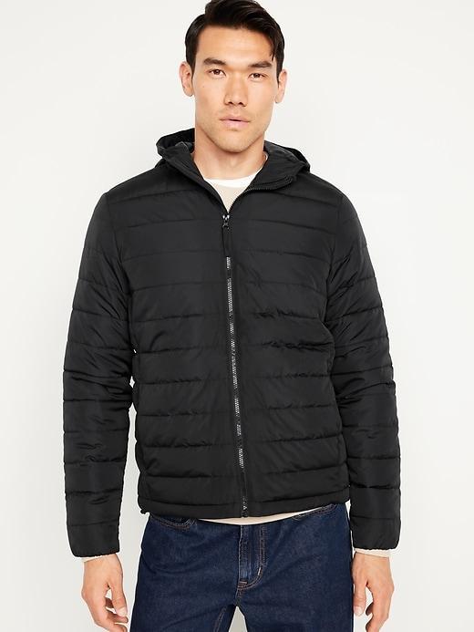 Water-Resistant Narrow-Channel Puffer Jacket Product Image