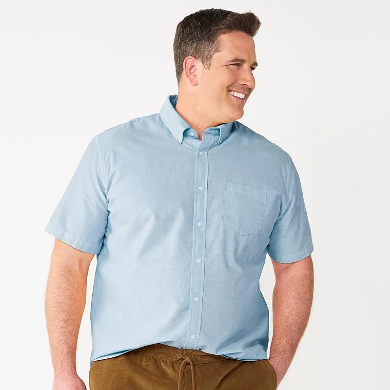 Big & Tall Sonoma Goods For Life Perfect-Length Button-Down Shirt, Mens Product Image