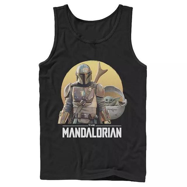 Mens Star Wars The Mandalorian Sunset Duo Portrait Tank Top Product Image