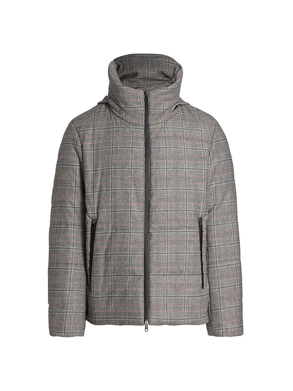 Mens COLLECTION Plaid Puffer Jacket Product Image