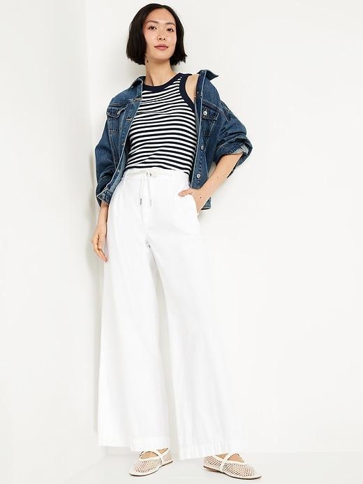 High-Waisted Super Wide-Leg Drapey Pants Product Image