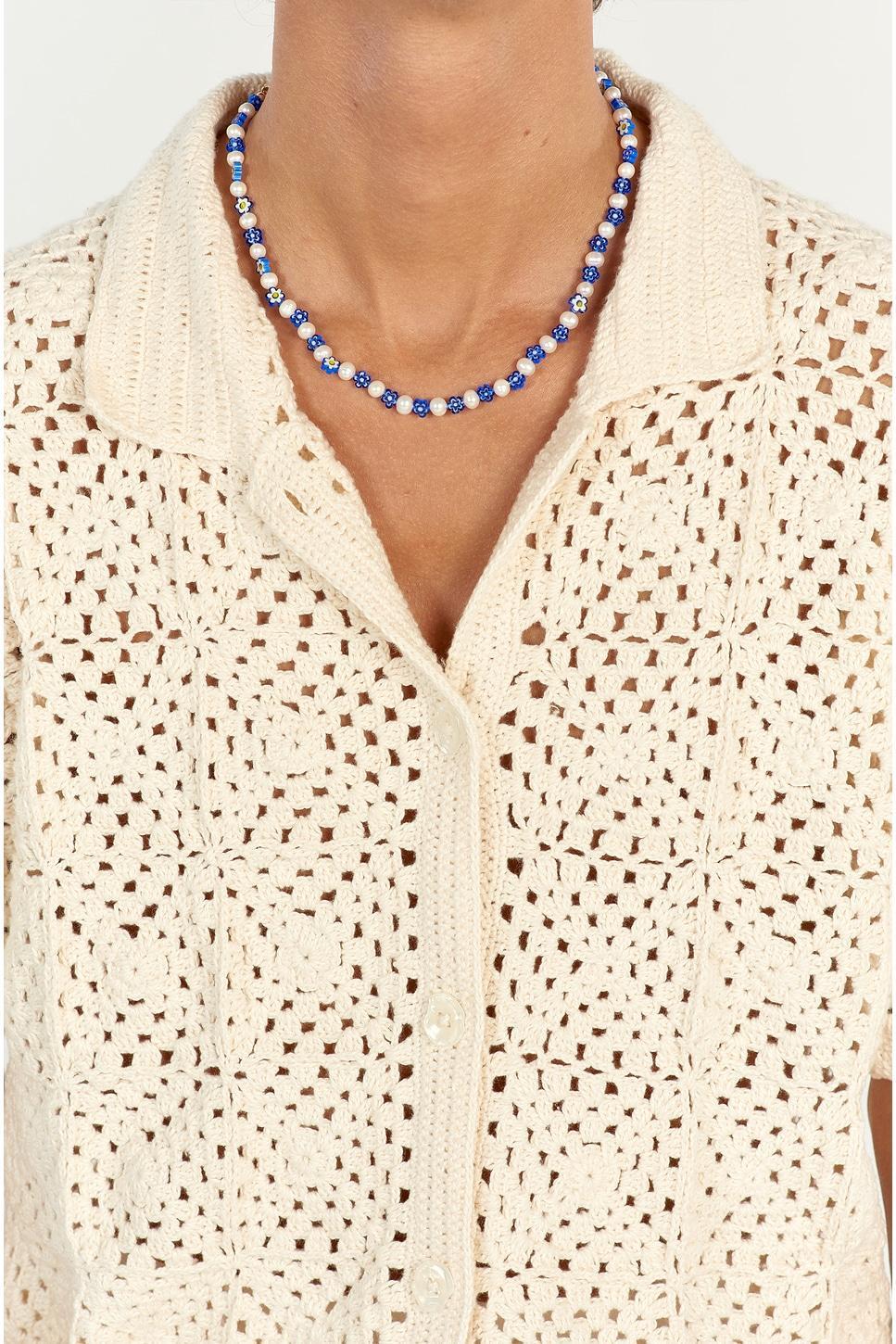 Eliou Corinna Necklace Blue.. Product Image