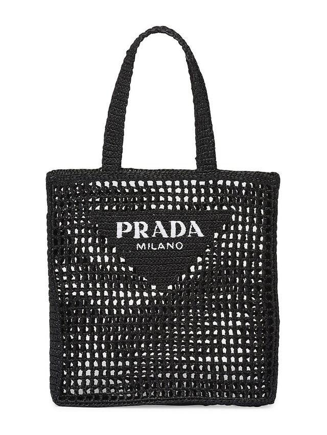 Mens Raffia Tote Bag with Logo Product Image